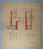 EBA 8/51: Einbauzeichnung zur Girard-Axial-Turbine von 20 effect. Pferdestärken für Herrn Mühlenbesitzer A. Pudenz, Grosstöpfer bei Geismar