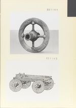 GFA 11/531191-531192: Reste und Rekonstruktion des Bronzerades von Cortaillod