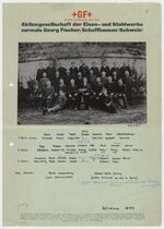 GFA 13/59.1: Gruppenfoto mit Georg Fischer III im Jahr 1893