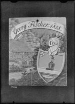 GFA 16/47233.1: Ölgemälde der Giesserei Fischer mit Fischer Wappen 1828