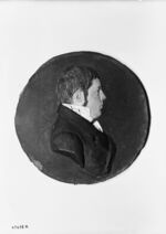 GFA 16/47638.1: Portrait Johann Conrad Fischer auf Schiefer, 1813