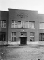 GFA 17/3854: Anbau Verwaltunsgebäude, Eingang Singen 