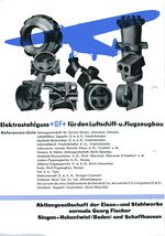 GFA 1/2865.2: Werbeblatt Elektrostahlguss für Luftfahrt und Flugzeugbau