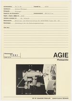 GFA 42/11087: Rotations- und Bohreinrichtung für AGIETRON Typen AB - AC