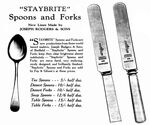 GFD 1/100: Werbung für Joseph Rodgers & Sons Staybrite Messer- und Löffellinie, 1929