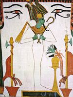 GFD 1/173: Wandbild des Gottes Osiris (Künstler unbekannt, um 1350 v. Chr.)