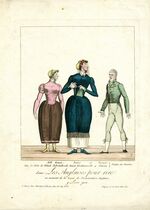 GFD 1/30: Die Herren Brunet, Potier und Vernet im Stück «Les Anglaises pour Rire» (Programmblatt von Adrien Godefroy und Aaron Martinet, 1814)