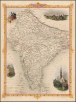 GFD 2/128: Britisch-Indien (Karte von John Tallis, 1851)