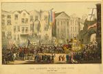 GFD 2/284: Queen Victoria besucht die City of London (handkolorierte Litographie von William Lake, 1837)