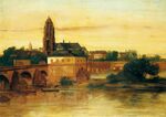 GFD 2/49: Alte Brücke in Frankfurt am Main (Gemälde von Gustave Courbet, 1858)