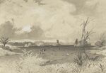 GFD 2/62: Trinidad Pitch Lake (Zeichnung von Michel-Jean Cazabon, 1857)