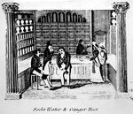 GFD 3/138: Chymistenladen mit Sodawasser und Ingwerbier im Angebot (Zeichner unbekannt, um 1830)