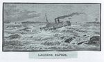 GFD 3/179: Dampfschiff auf den Stromschnellen von Lachine, Kanada (Künstler unbekannt, 19. Jahrhundert)
