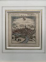 GFKS 3/341: "Schaphusia - Schaffhausen", Ansicht aus Osten, aus: "Decem et la tria loca confoeder at orum Helvetiae"