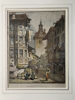 GFKS 3/419: Schaffhausen, äussere Vorstadt mit Schwabentor, aus: "Sketches", erschienen 1839