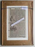 GFKS 3/503: Schaffhausen und Rheinfall; Buchseite aus der "Cosmographia"