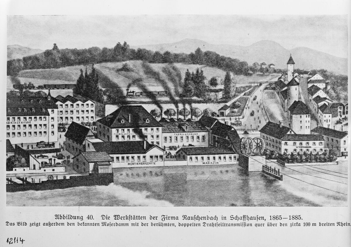 GFA 16/12114: Werkstätte der Firma Rauschenbach in Schaffhausen, 1865-1885