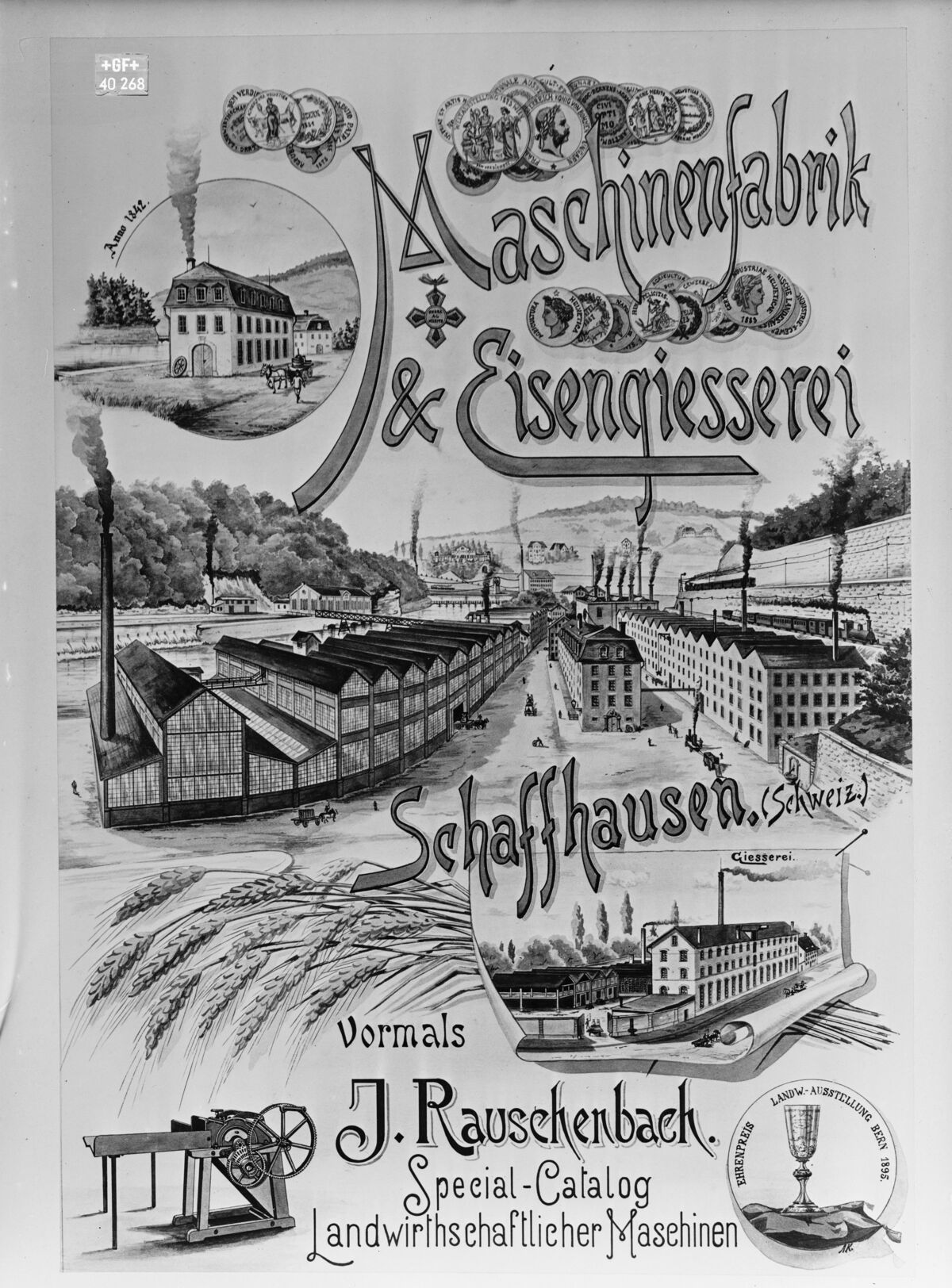 GFA 16/40268: Reklame-Tableau Maschinenfabrik Rauschenbach, 1904