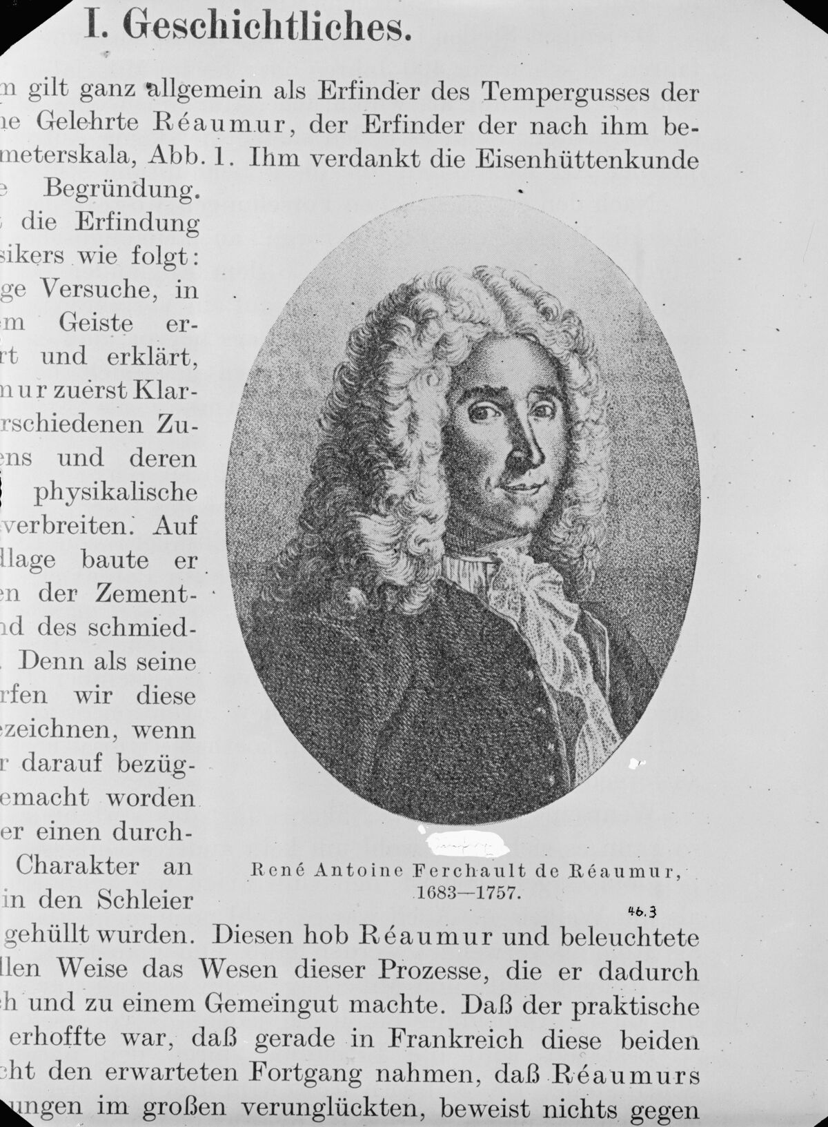 GFA 16/463: Porträt von René Antoine Ferchault de Reaumur 1683-1757