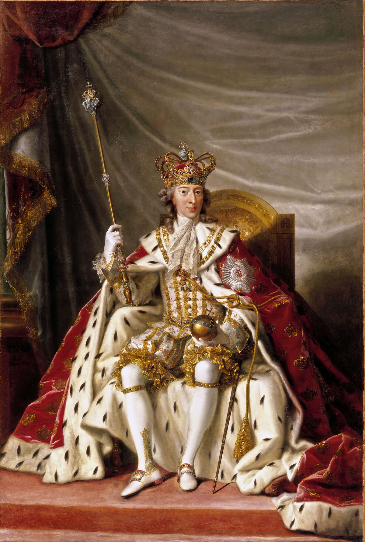 GFD 1/12: König Christian VII. von Dänemark und Norwegen (Portrait von Jens Juel, 1789)