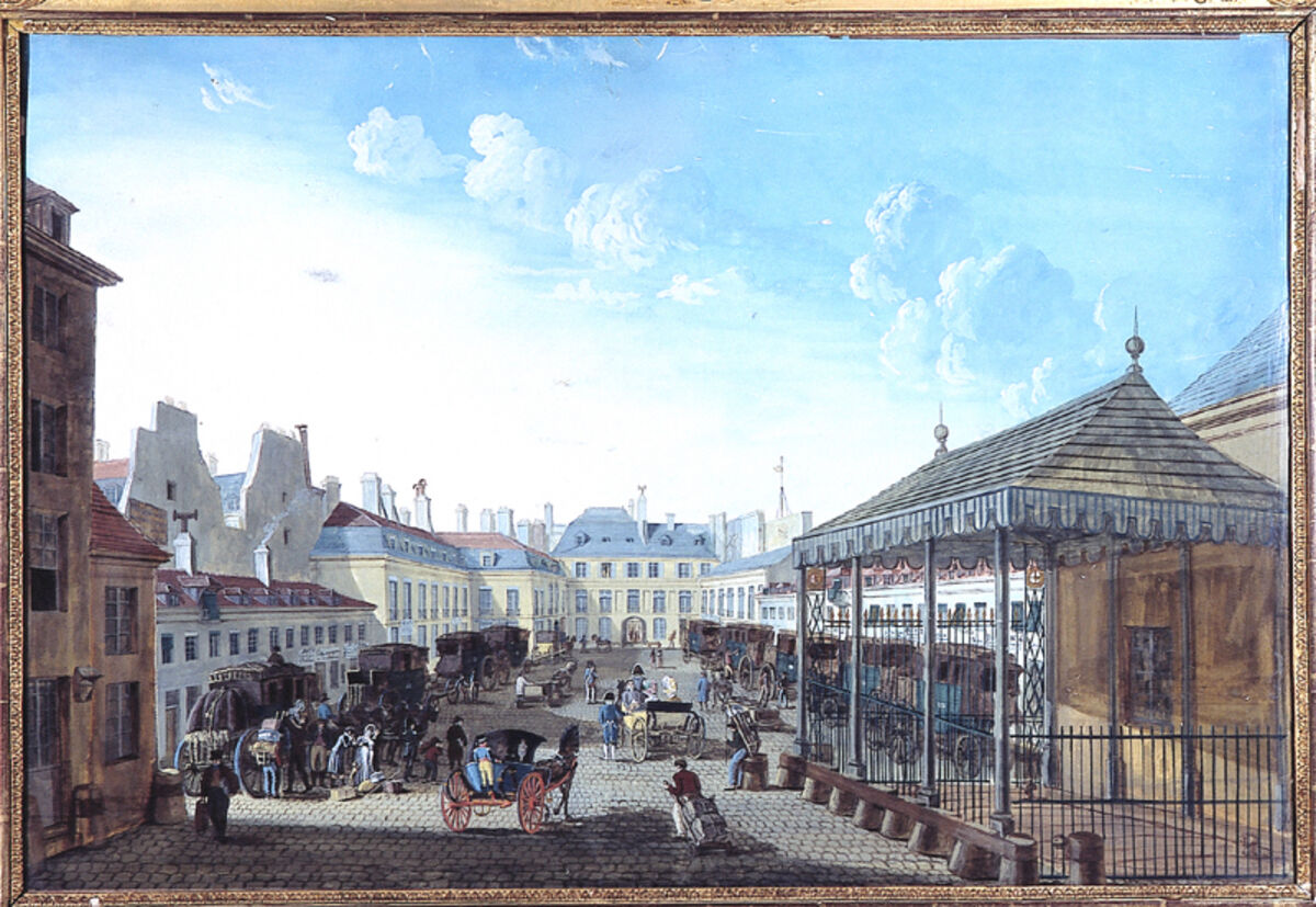 GFD 1/156: Innenhof der Messageries Nationales (Künstler unbekannt, um 1810)