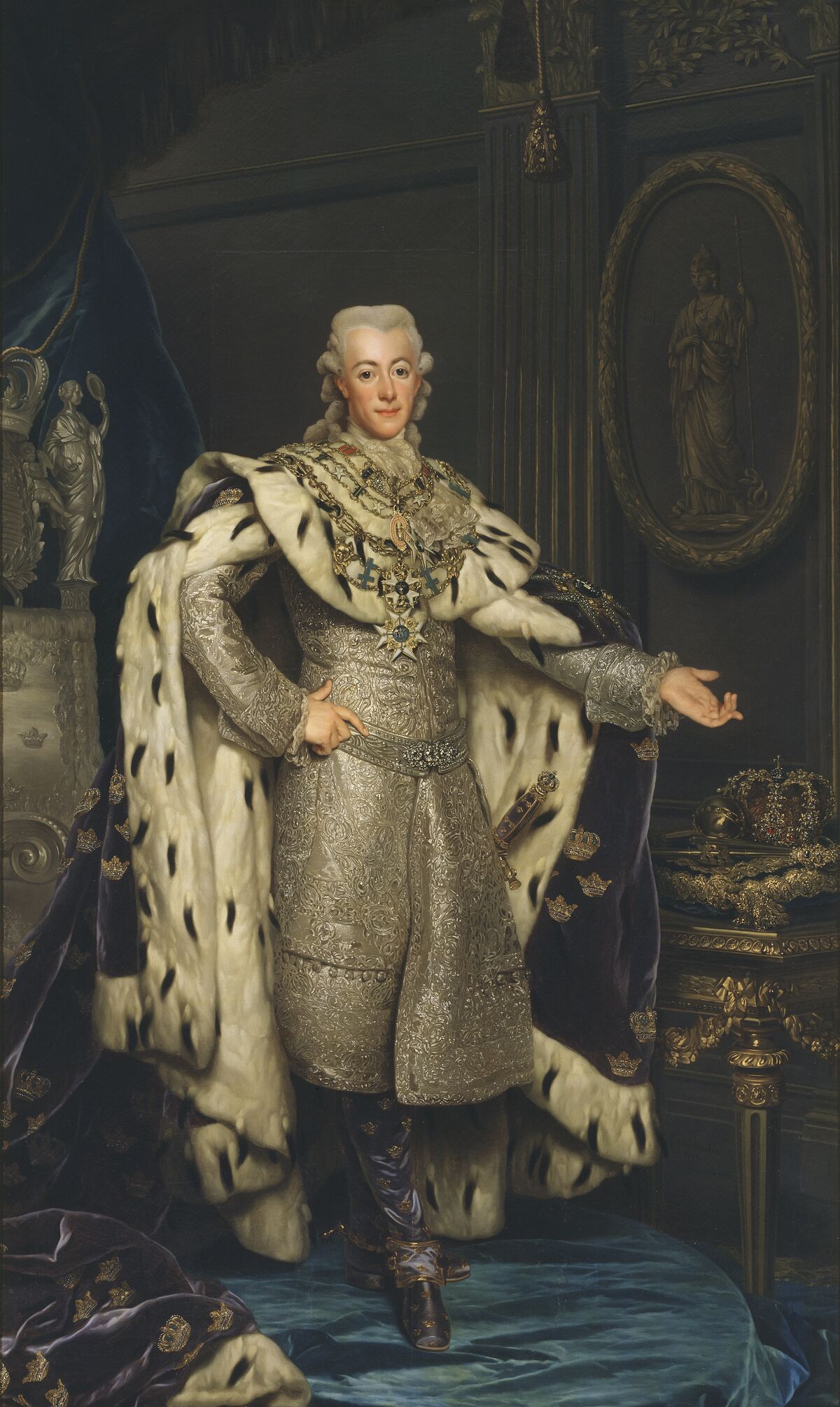 GFD 1/16: König Gustav III. von Schweden (Portrait von Alexander Roslin, 1777)