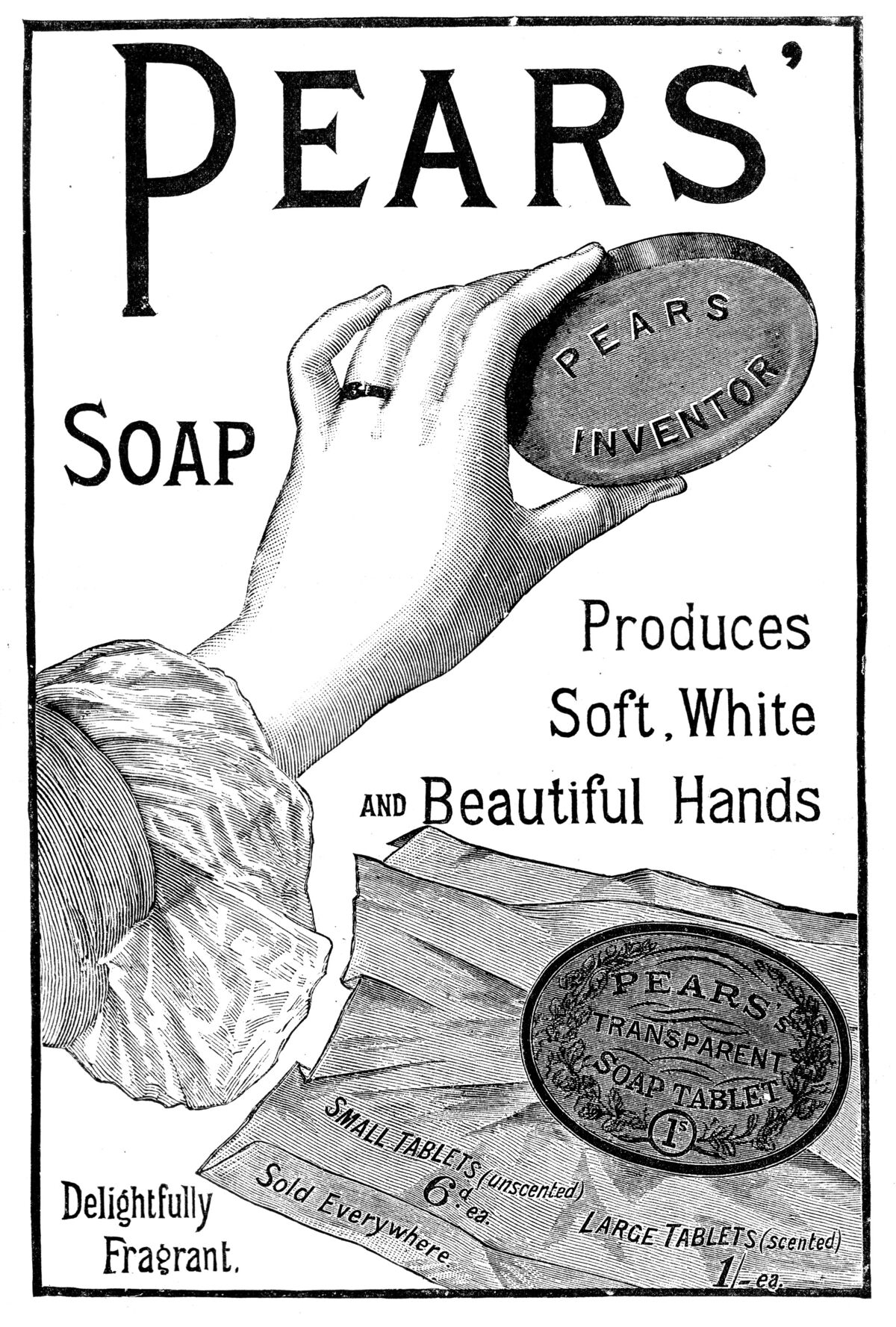 GFD 1/162: Werbeplakat für Pears’ Soap, 1886