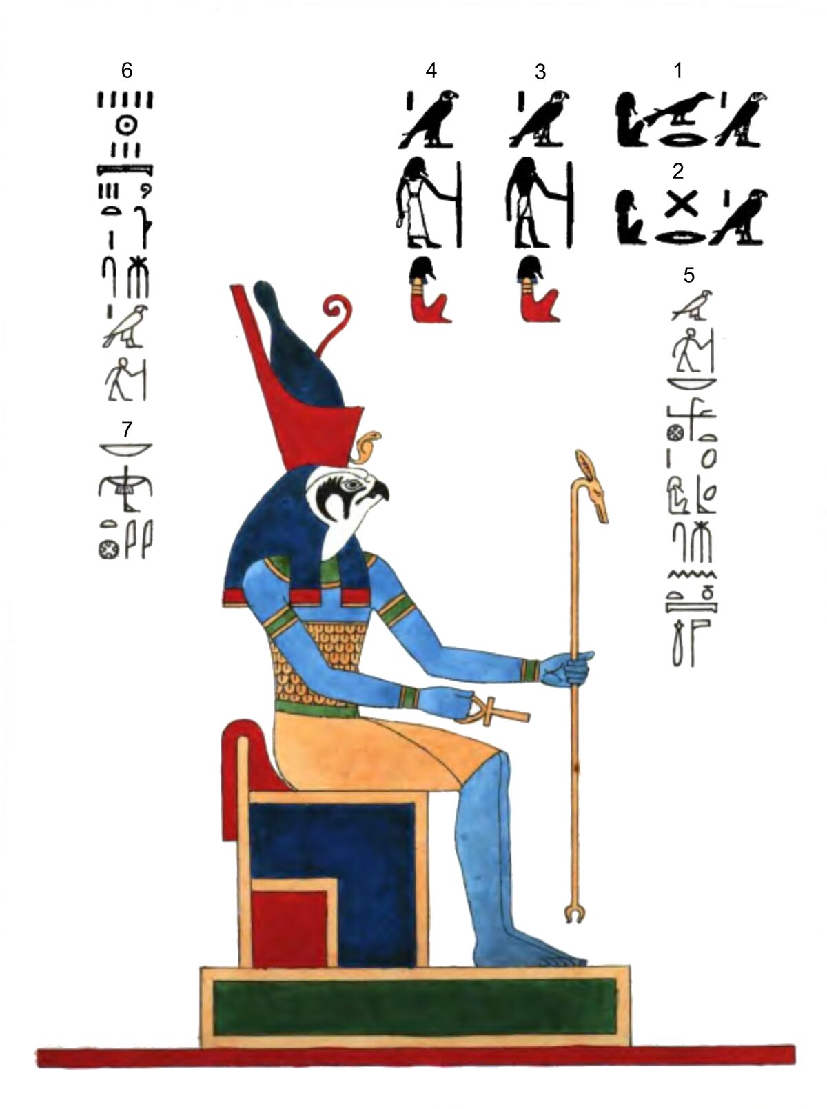 GFD 1/171: Horus (Illustration von Léon Jean Joseph Dubois, 1823)