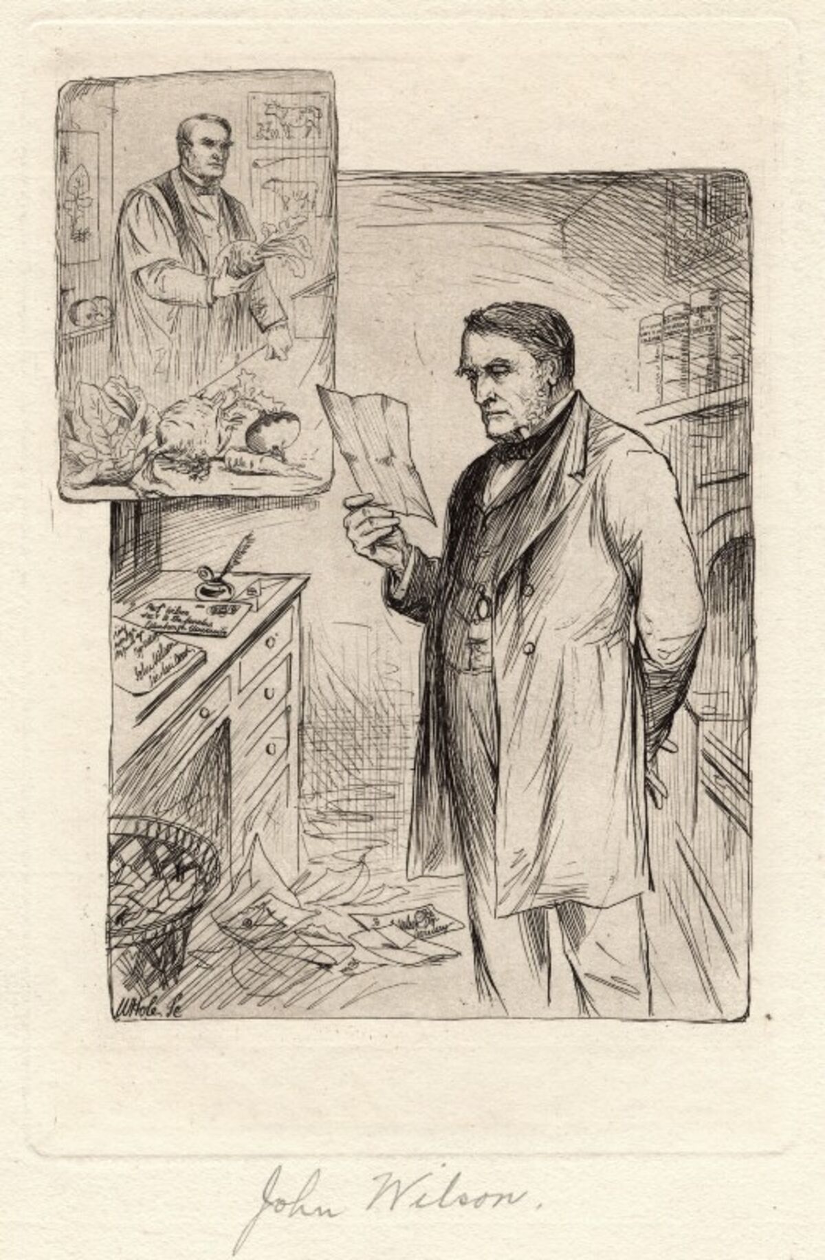 GFD 1/220: John Wilson (Zeichnung von William Brassey Hole, 1884)