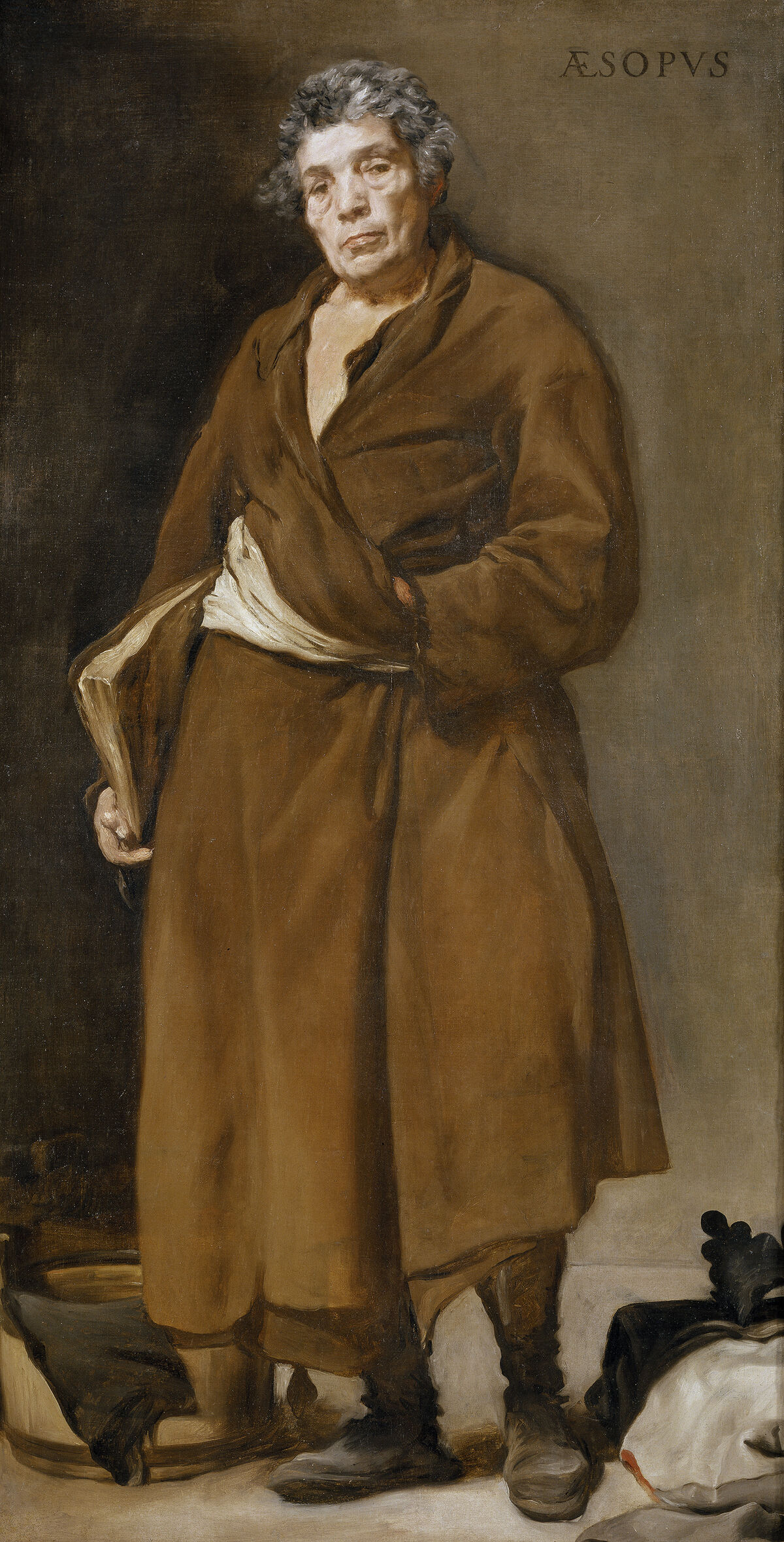 GFD 1/237: Portrait des Fabeldichters Äsop (Gemälde von Diego Velázquez, um 1638)