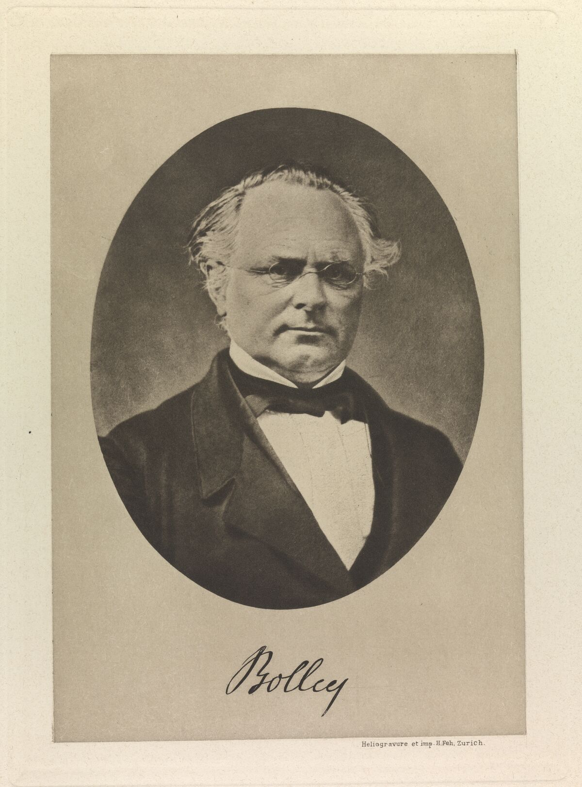GFD 1/43: Portrait von Alexander Pompejus Bolley, Direktor des Eidgenössischen Polytechnikums (Fotograf unbekannt, um 1860)