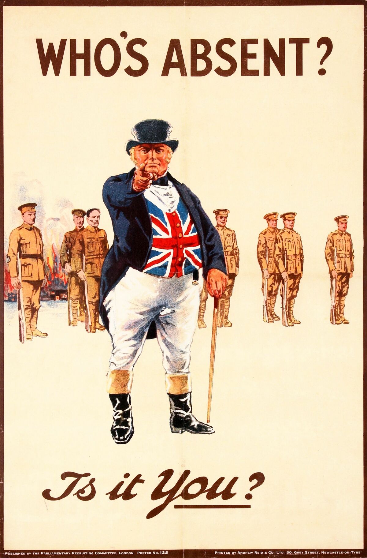 GFD 1/54: John Bull (Poster des Parliamentary Recruiting Committee, um 1915)
