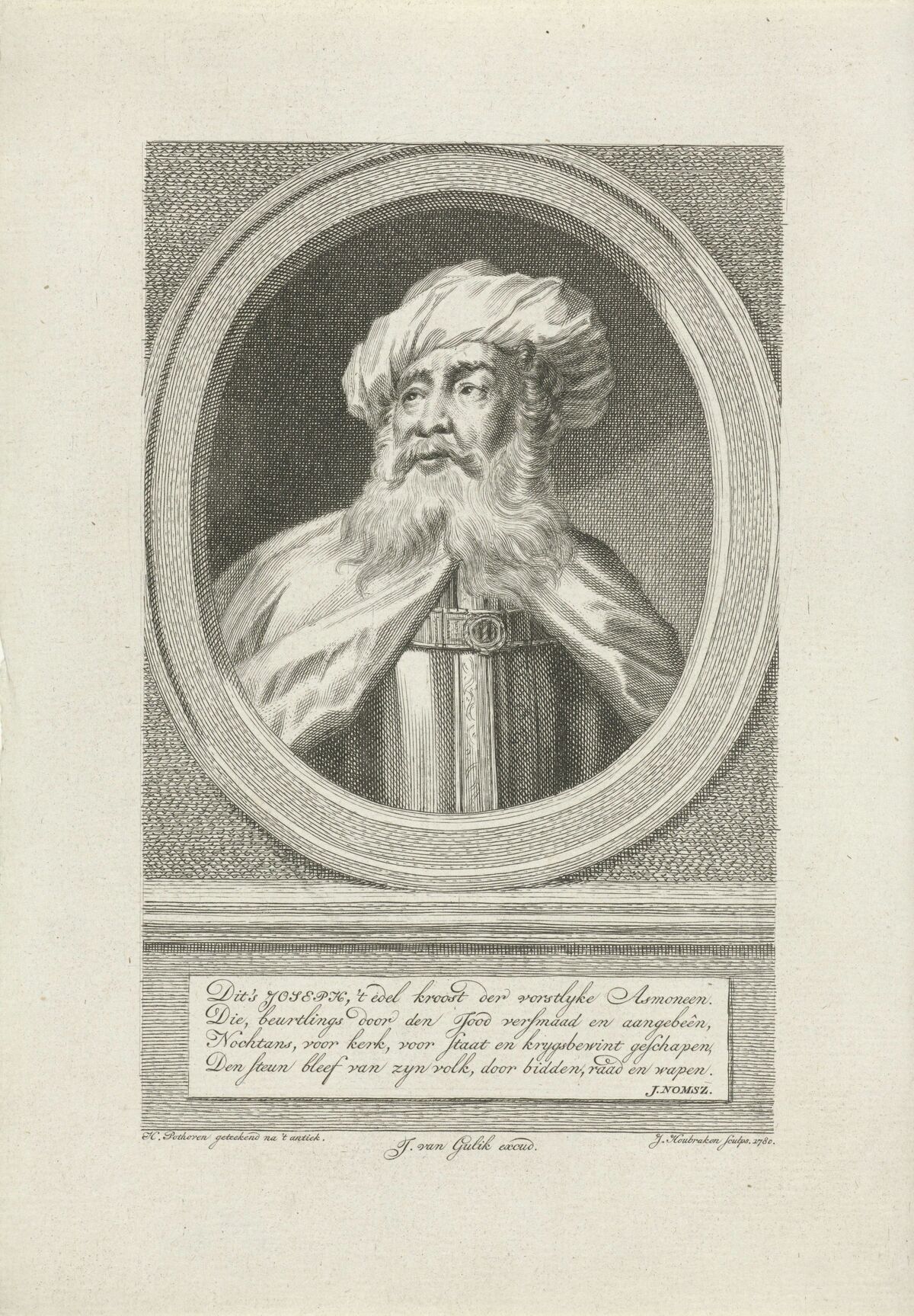 GFD 1/55: Flavius Josephus (Druck von Jacob Houbraken nach Hendrik Pothoven, 1780)