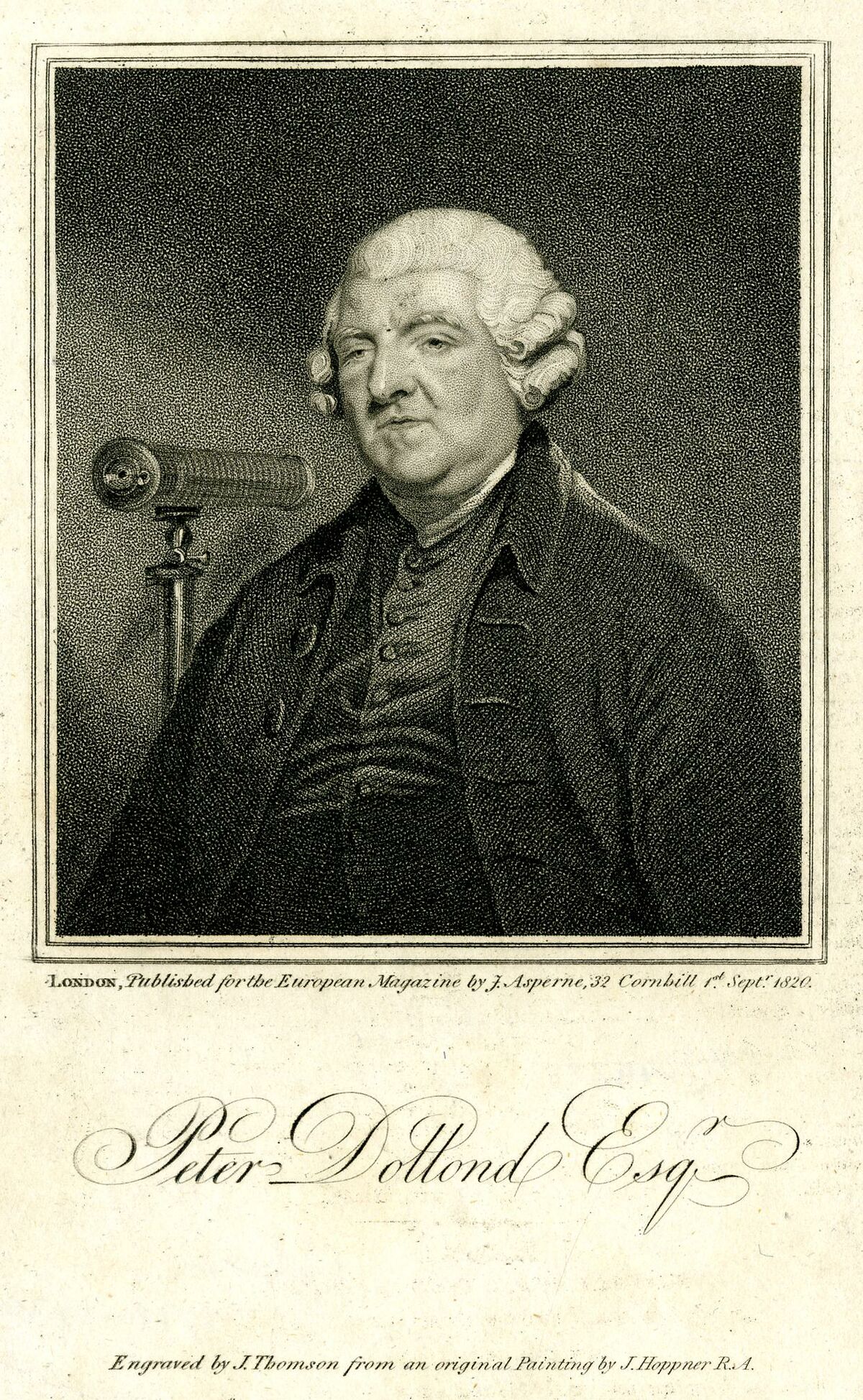 GFD 1/77: Peter Dollond (Portrait von James Thompson, 1820)