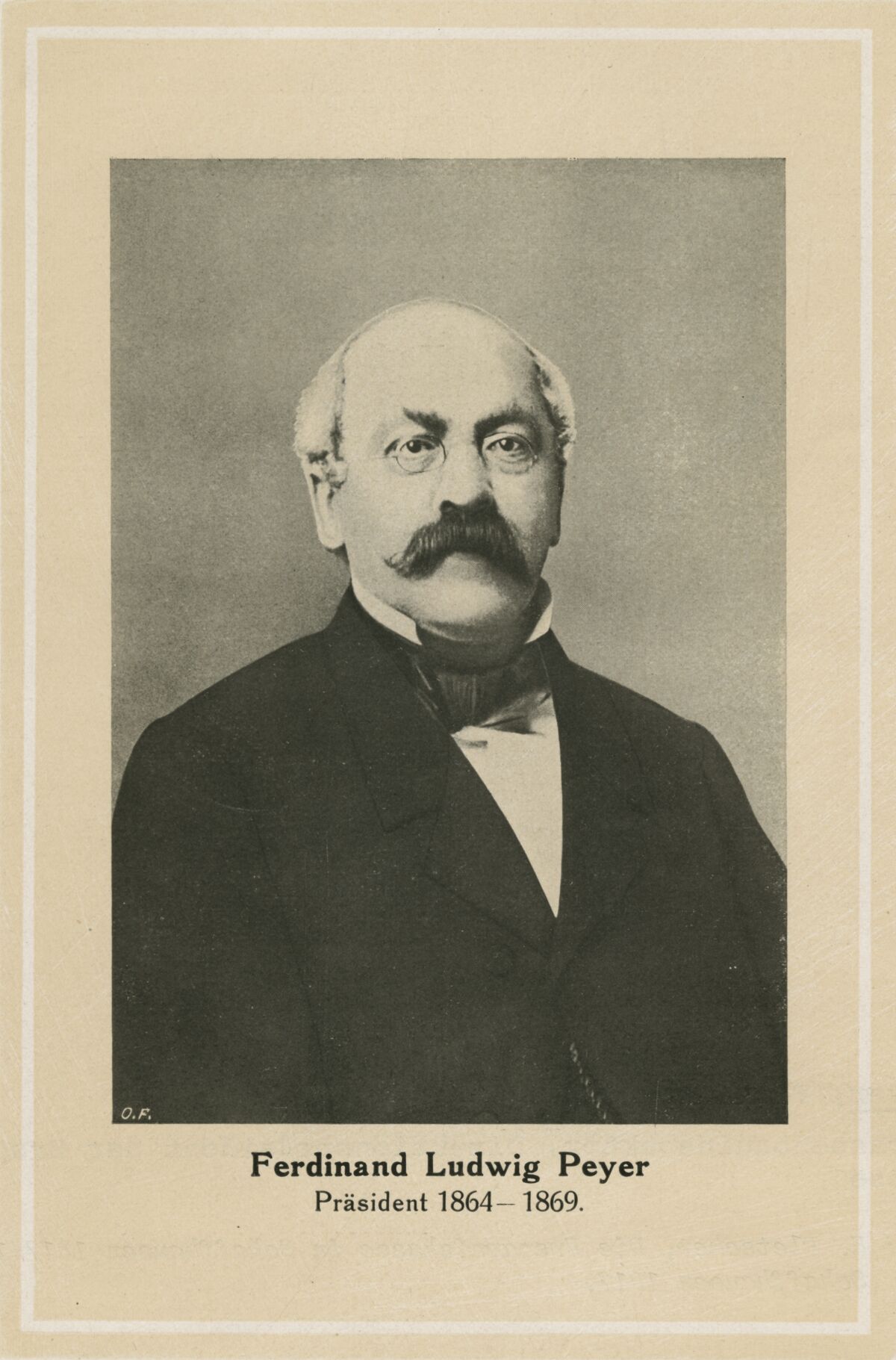 GFD 1/90: Ferdinand Ludwig Peyer (Fotograf unbekannt, um 1864–1869)