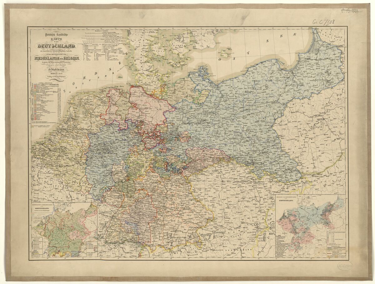 GFD 2/130: Germany (map, 1850)