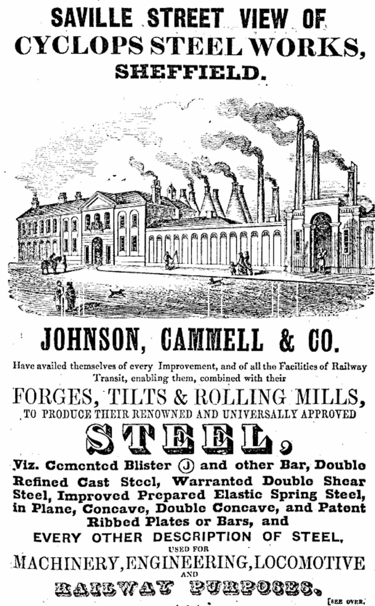 GFD 2/150: Werbung für Johnson, Cammell and Co., 1852