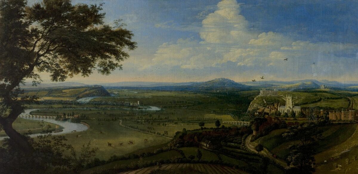 GFD 2/160: Nottingham (Gemälde von Jan Siberechts, um 1695)