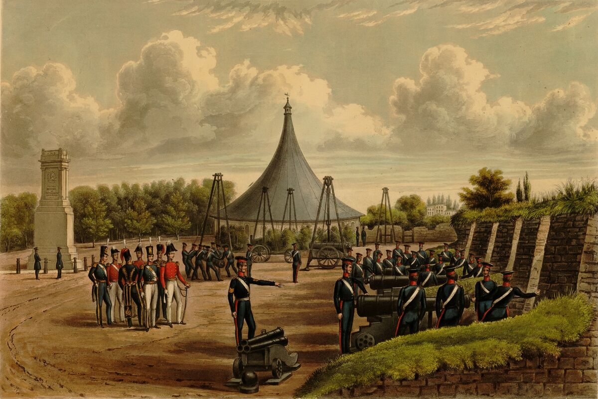 GFD 2/161: Royal Artillery Repository Exercises im Royal Arsenal Woolwich (Bild von John Grant, 1844)
