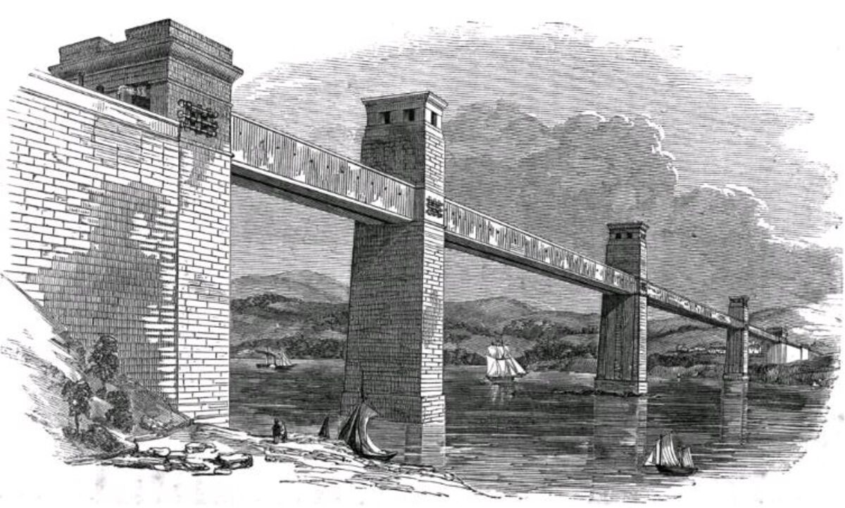 GFD 2/169: Britannia Bridge (Illustration, um 1852)