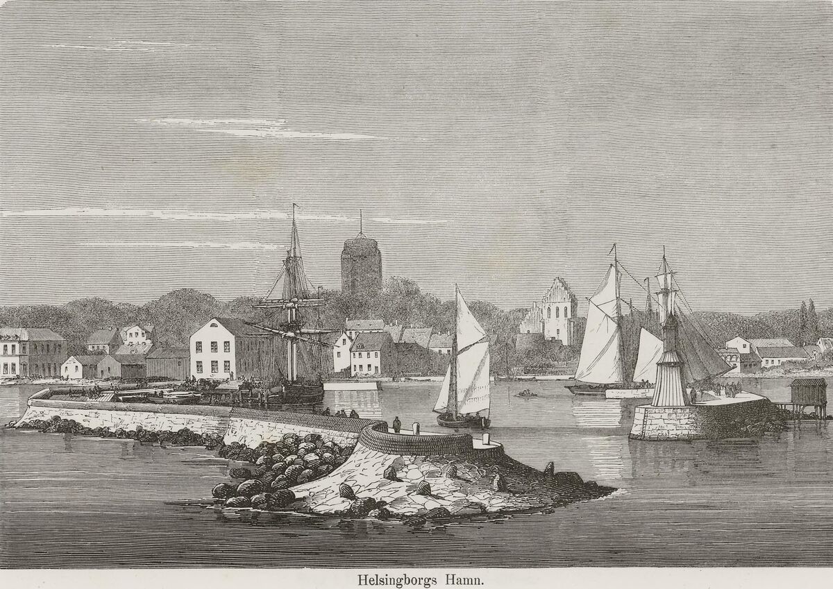 GFD 2/180: Hafen von Helsingborg (Zeichner unbekannt, 1867)