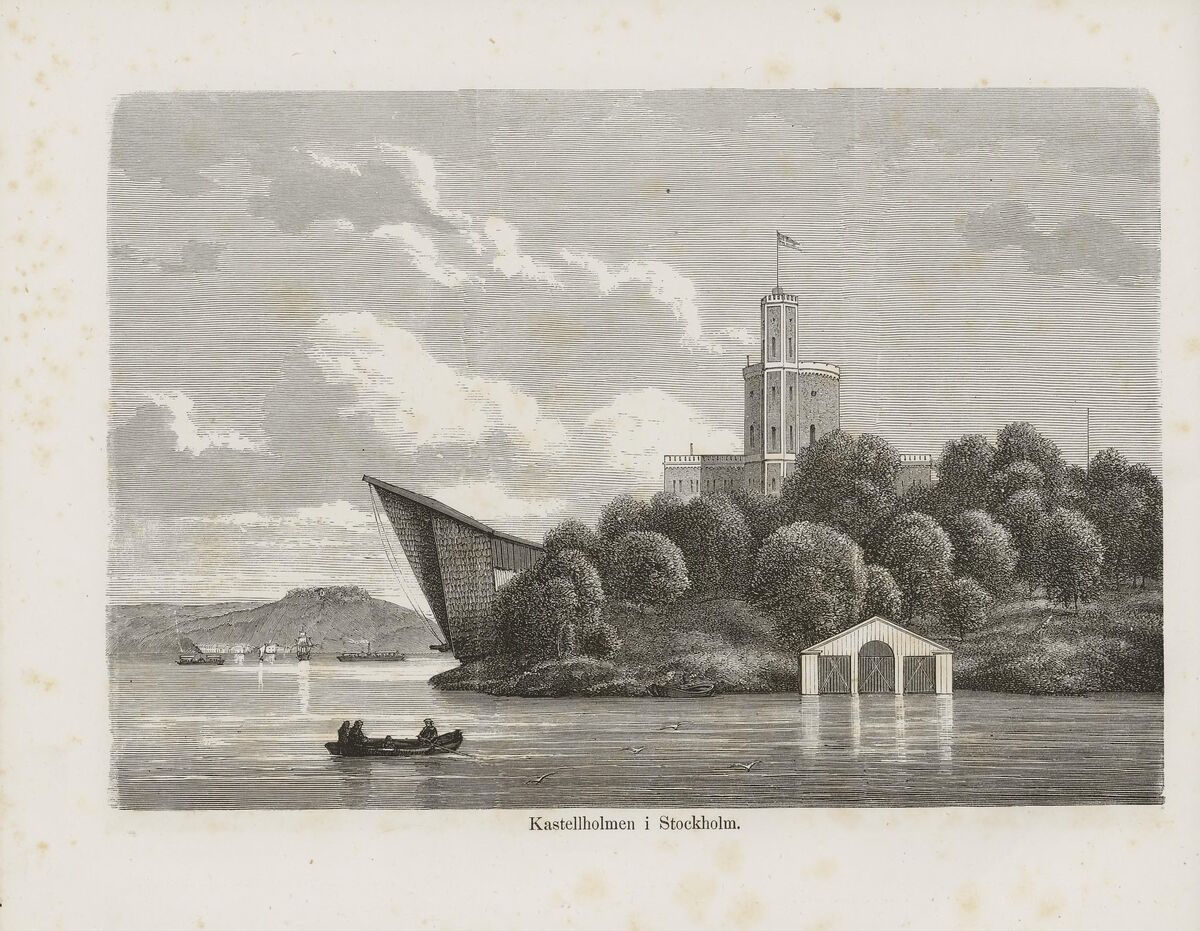 GFD 2/188: Festung Kastellet auf der Insel Kastellholmen in Stockholm (Illustration, Künstler unbekannt, 1867)