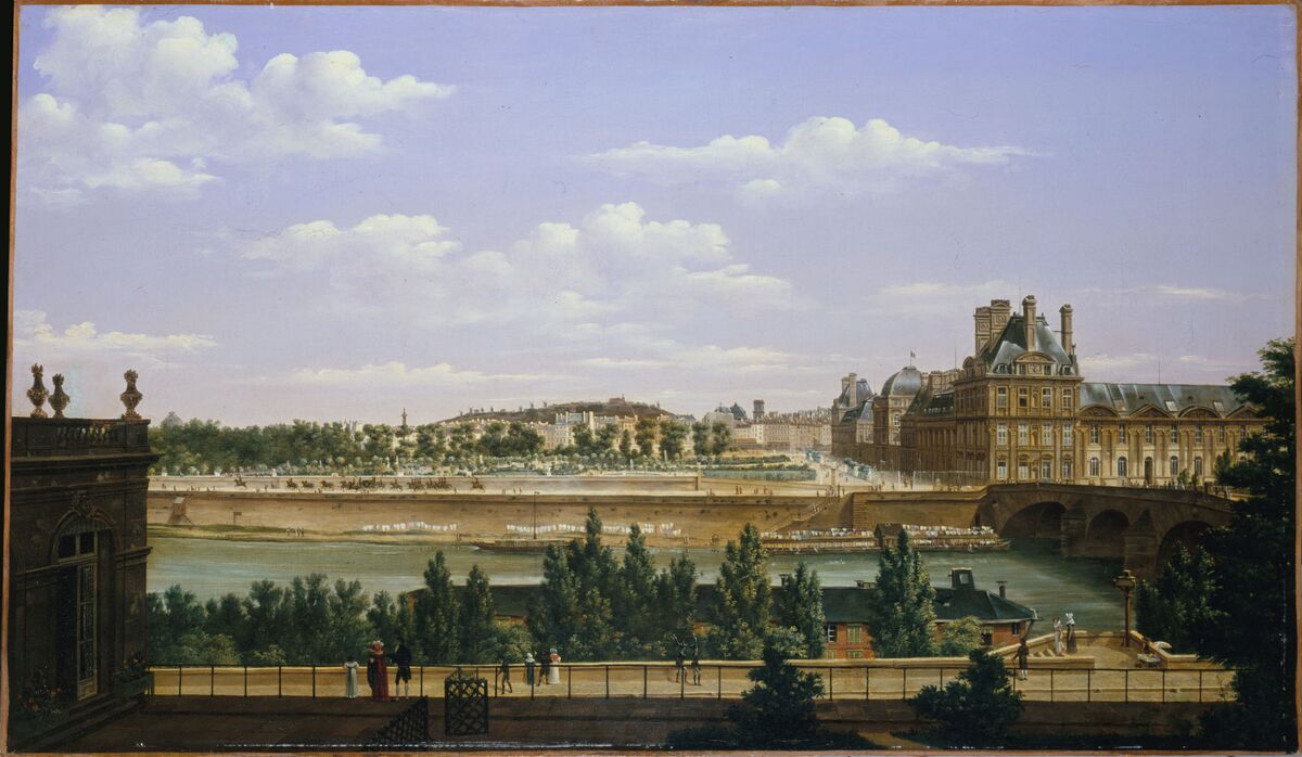 GFD 2/198: Garten und Palais des Tuileries (Gemälde von Étienne Bouhot, 1813)