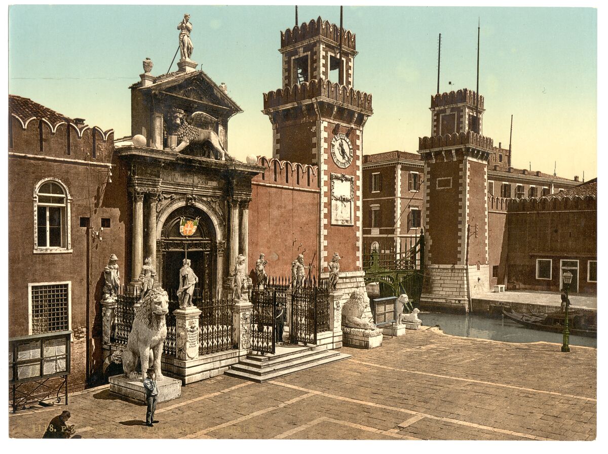 GFD 2/228: Arsenal in Venedig (Photochrom, um 1890–1900)