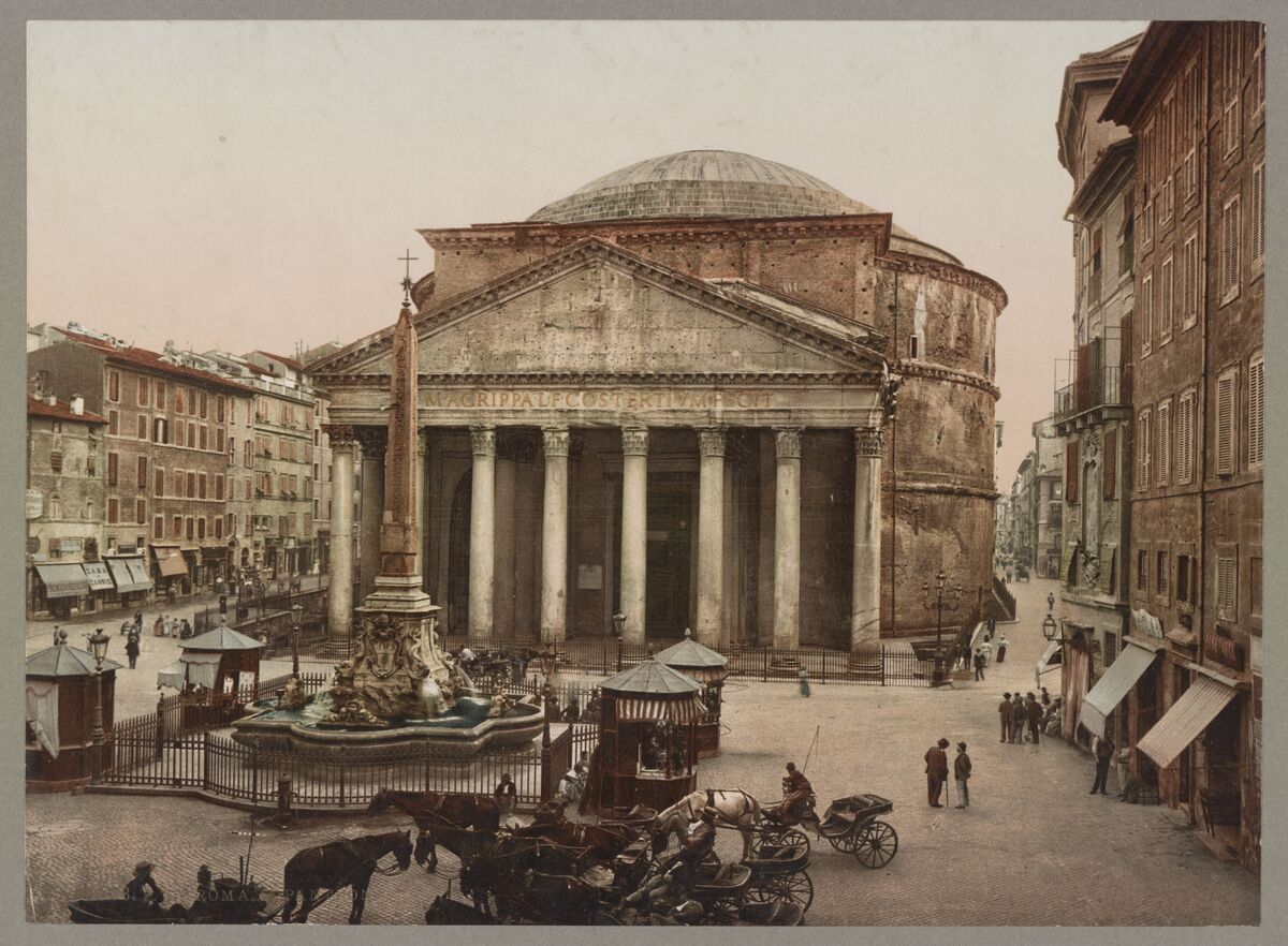 GFD 2/246: Pantheon in Rom (Photochrom, um 1890–1900)