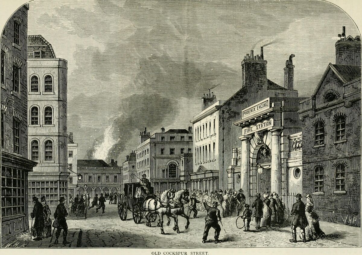 GFD 2/259: Cockspur Street in London (Illustration von Edward Walford, 1873)