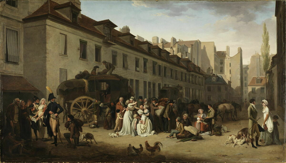 GFD 2/36: Cour des Messageries (Gemälde von Louis Léopold Boilly)