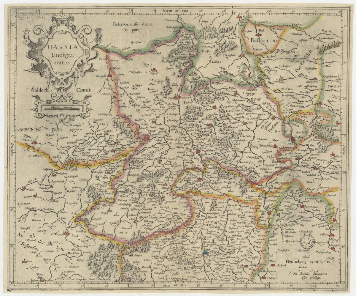 GFD 2/6: Hessen (Karte von Gerhard Mercator, 1594)