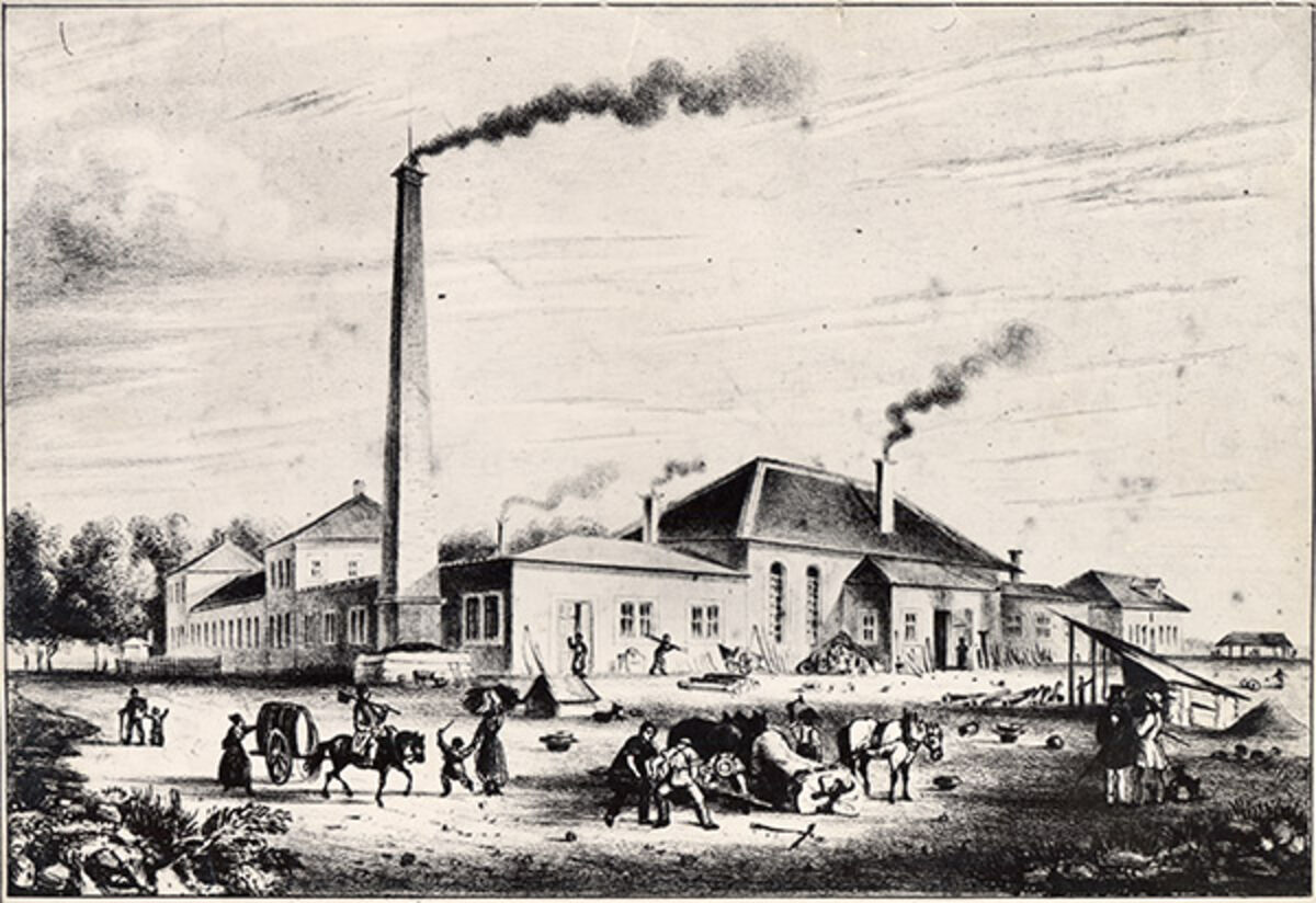 GFD 2/68: Maschinenfabrik Karlsruhe (Zeichner unbekannt, um 1850)