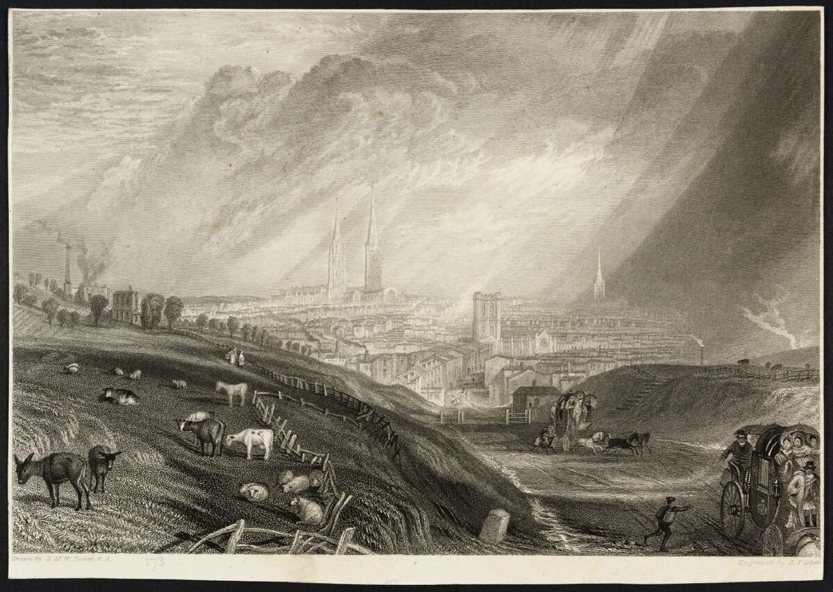 GFD 2/71: Coventry (print by S. Fisher after Joseph Mallord William Turner, 1833)